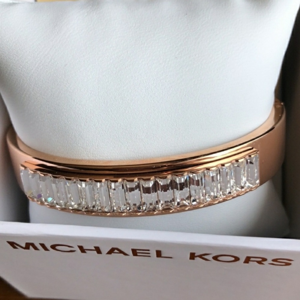 Michael Kors Rose Gold Cuff NWOT - Picture 1 of 8